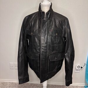Levi's Dark Brown Faux Leather Jacket, Medium